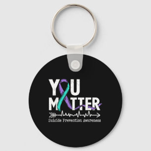 You Matter Semicolon Prevention Awareness Week Key Ring