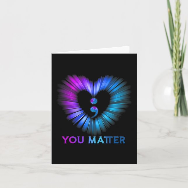 You Matter Suicide Awareness And Prevention Semico Card (Front)