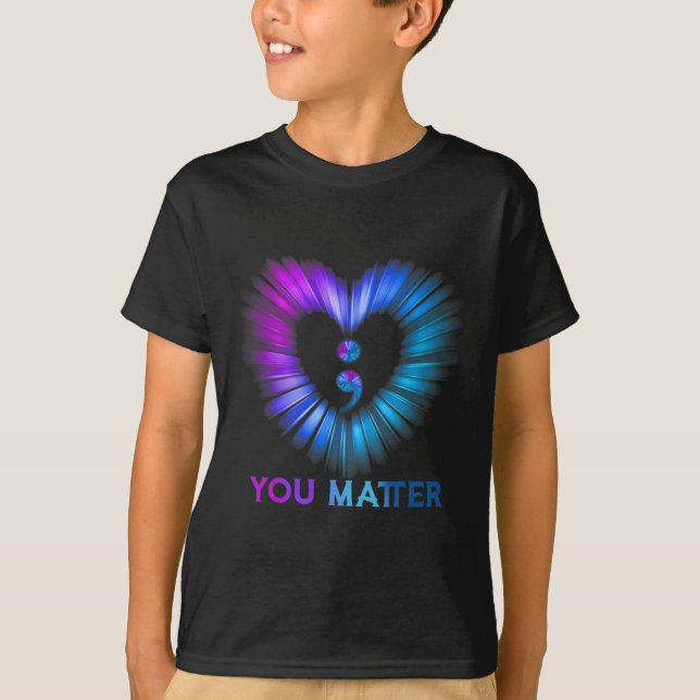You Matter Suicide Awareness And Prevention Semico T-Shirt (Front)