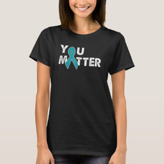 You Matter Teal & Purple Suicide Prevention Awaren T-Shirt
