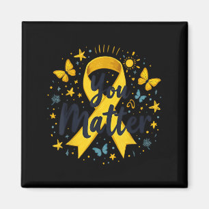 You Matther Suicide Prevention Awareness Yellow Ri Magnet