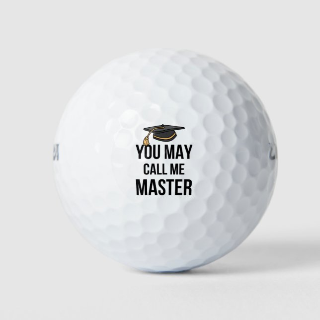 You May Call Me Master I Golf Balls (Front)
