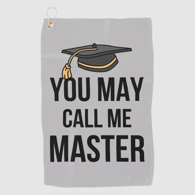 You May Call Me Master I Golf Towel (Front)