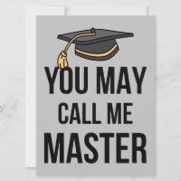 You May Call Me Master I