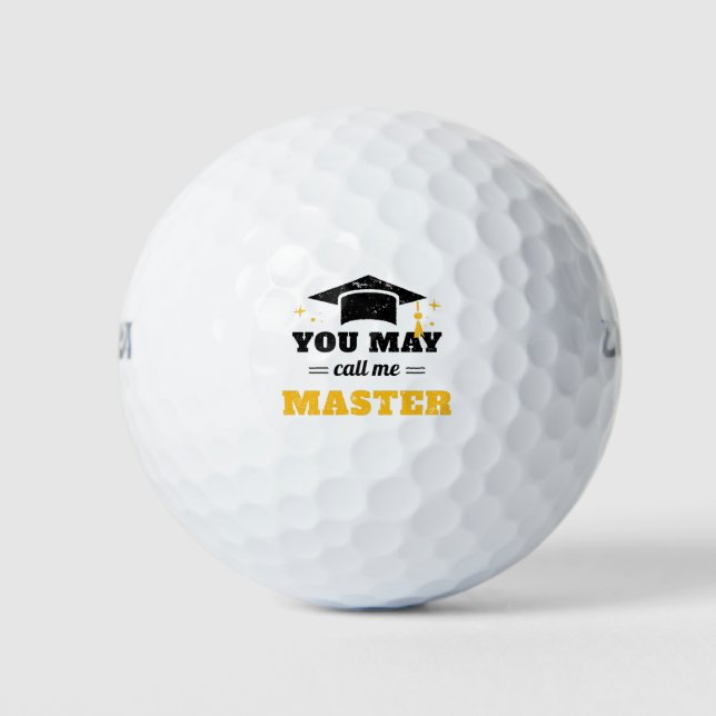 You May Call Me Master II Golf Balls (Front)