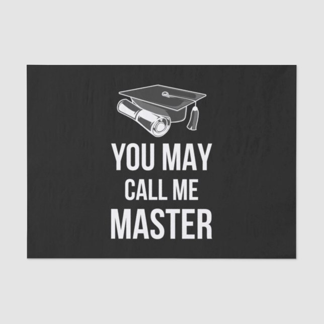 You May Call Me Master III Tissue Paper (Front)