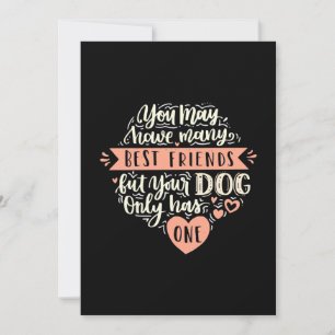 You May Have Many Best Friends Invitation