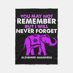 You May Not Remember I Will Never Forget Heimerhei Fleece Blanket