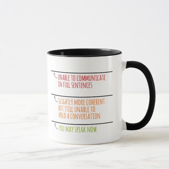 You May Speak Now Mug with Fill Lines (Right)