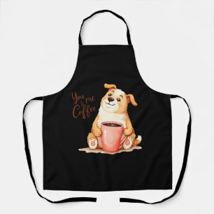 You & me Coffee - Cute Corgi & Cosy Brew Apron