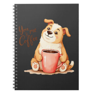 You & me Coffee - Cute Corgi & Cosy Brew Notebook
