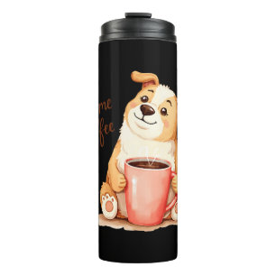 You & me Coffee - Cute Corgi & Cosy Brew Thermal Tumbler