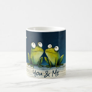 You & Me Frogs – Cute Romantic Animal Art Coffee Mug