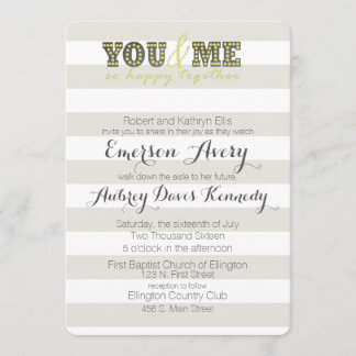 You & Me Invitation