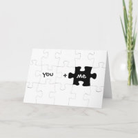 You & Me Jigsaw Card