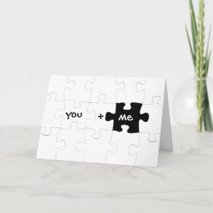 You & Me Jigsaw Card