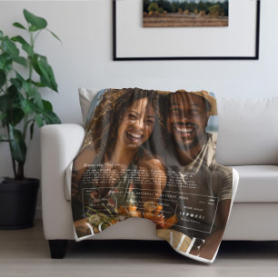 You & Me   Personalised Couples Photo Fleece Blanket