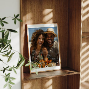 You & Me   Personalised Couples Photo Poster