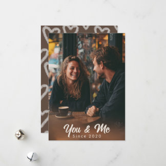 You & Me – Personalised Photo Valentine Card