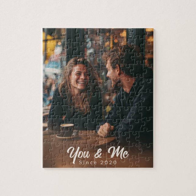 You & Me – Personalized Photo Love Jigsaw Puzzle (Vertical)
