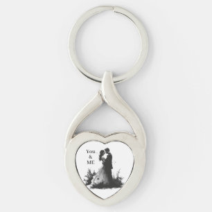 💖 You & Me Romantic Heart Keychain 💖