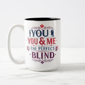 You & Me – The Perfect Blend | Romantic Two-Tone Coffee Mug