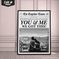 You & Me We Got This Personalised Gift Newspaper