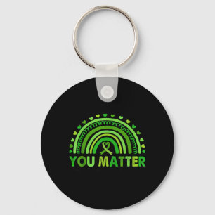 You Mental Health Awareness Rainbow Men Women Kids Key Ring