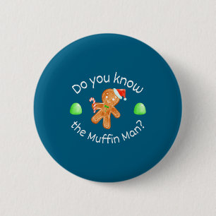 You Merry Christmas Gingerbread Know Muffin 6 Cm Round Badge