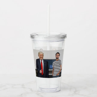 You Met President Donald Trump | Add Your Photo Acrylic Tumbler