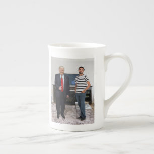 You Met President Donald Trump   Add Your Photo Bone China Mug