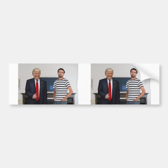 You Met President Donald Trump | Add Your Photo Bumper Sticker (Front)