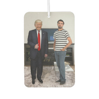 You Met President Donald Trump | Add Your Photo Car Air Freshener