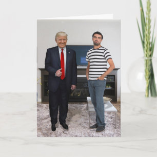 You Met President Donald Trump   Add Your Photo Card