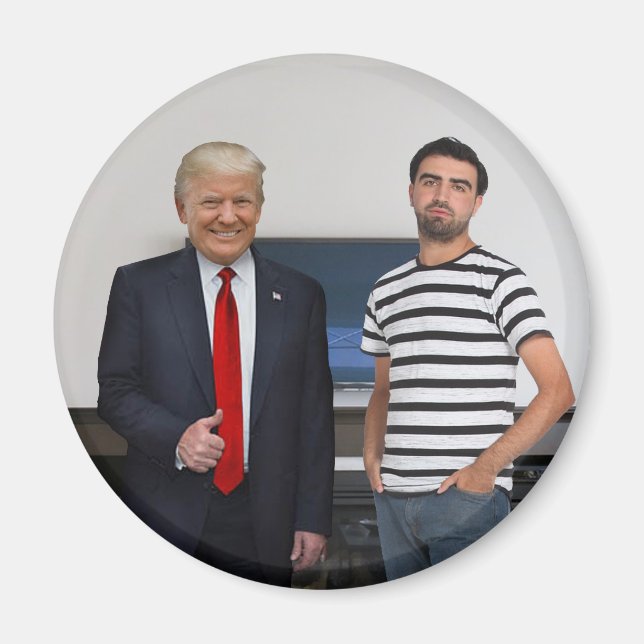 You Met President Donald Trump | Add Your Photo Magnet (Front)