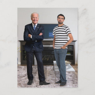 You Met President Joe Biden   Add Your Photo Holiday Postcard
