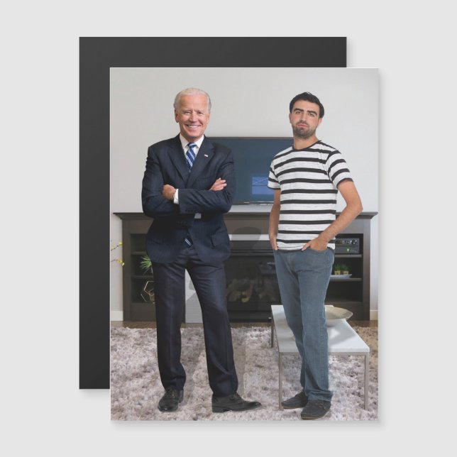 You Met President Joe Biden | Add Your Photo Magnetic Invitation (Front/Back)