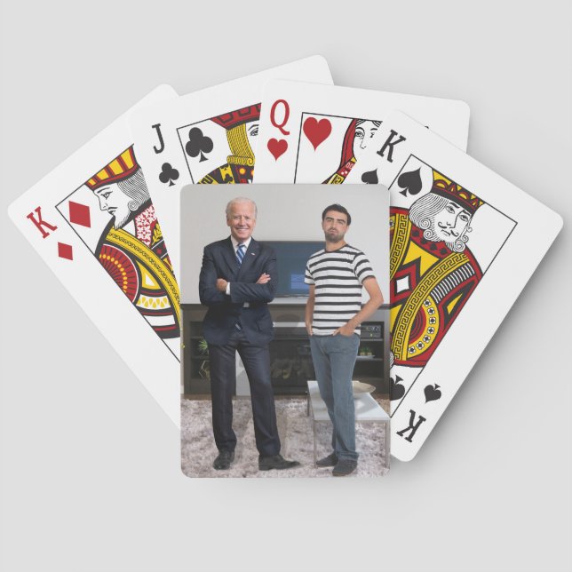 You Met President Joe Biden | Add Your Photo Playing Cards (Back)