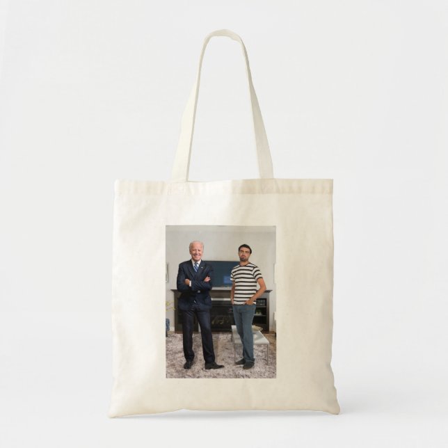 You Met President Joe Biden | Add Your Photo Tote Bag (Front)