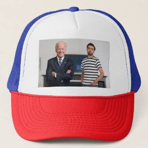 You Met President Joe Biden   Add Your Photo Trucker Hat