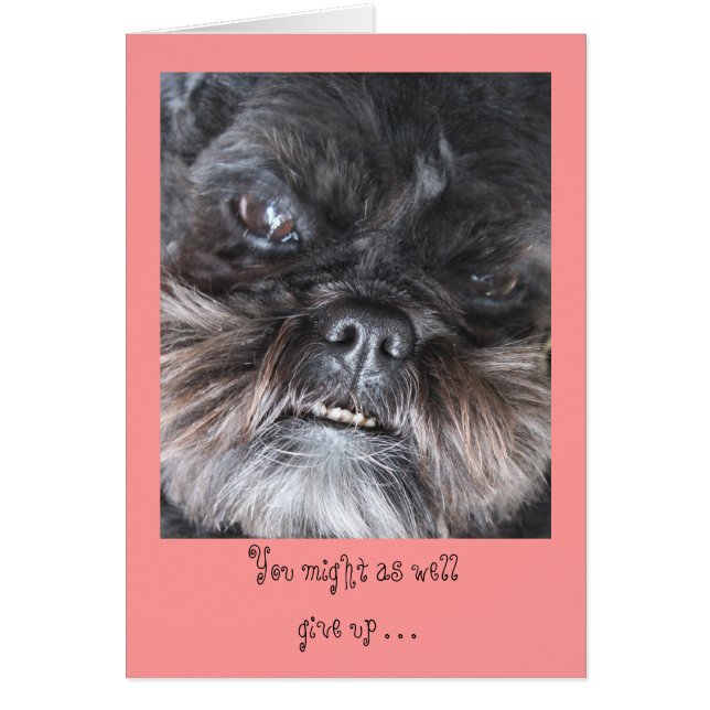 You might as wellgive up . . . card (Front)