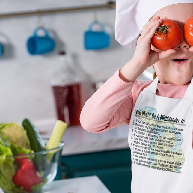 You Might Be A Michigander if: Kids Apron (Creator Uploaded)