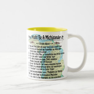 You Might Be A Michigander If: Two-Tone Coffee Mug