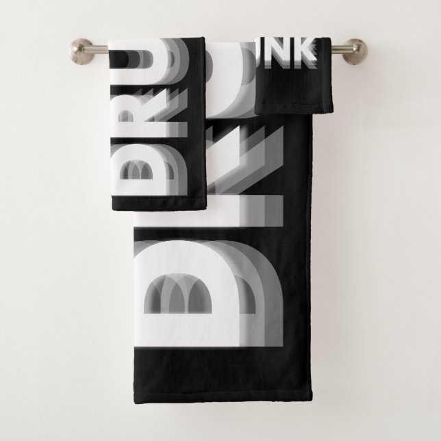 You Might Be Drunk Funny Drinking Humour Bath Towel Set (Insitu)