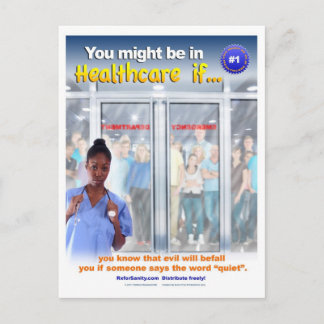 You Might Be In HealthCare If #1 Postcard