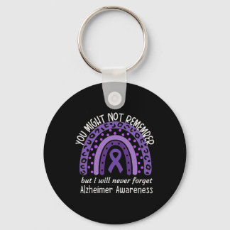 You Might Not Remember Alzheimer's awareness Month Key Ring