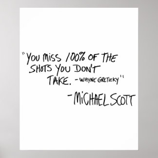You Miss 100 of the Shots You Dont Take Variant Poster