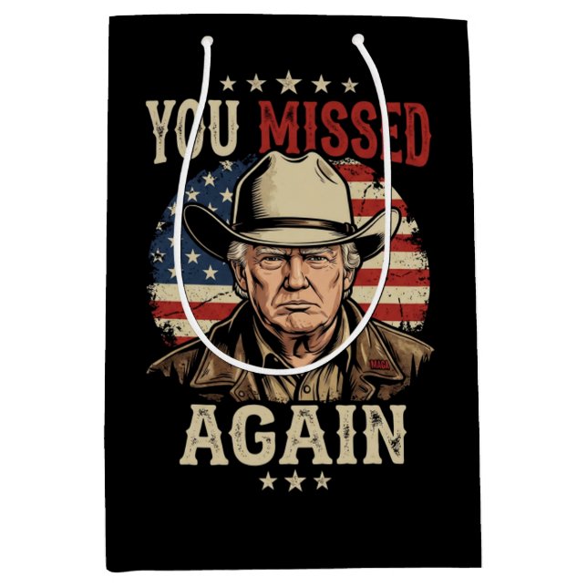 you missed again medium gift bag (Front)