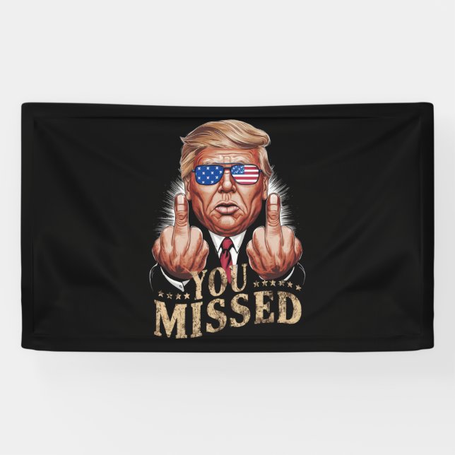 You Missed Donald Trump US Election Banner (Horizontal)