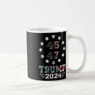 You Missed Trump 2024 Us American Flag 2 Side  Coffee Mug